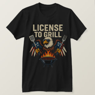 Vergunning om te grillen – Amerikaanse editie T-shirt
