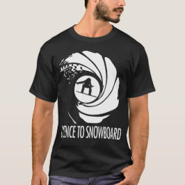 VERGUNNING OM TE SNOWBOARDEN t-shirt ontwerp voor