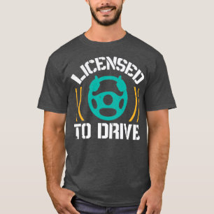 Vergunning verleend aan aandrijving t-shirt