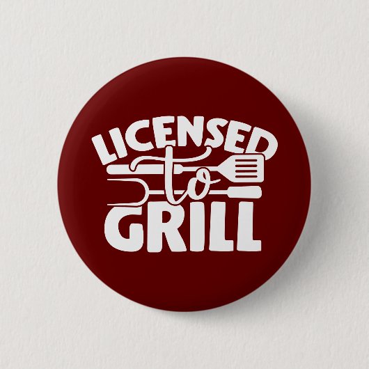 Vergunning verleend aan Grill Ronde Button 5,7 Cm (Voorkant)