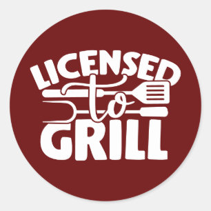 Vergunning verleend aan Grill Ronde Sticker