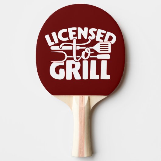 Vergunning verleend aan Grill Tafeltennisbatje (Voorkant)