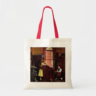 Vergunning voor huwelijk door Norman Rockwell Tote Bag