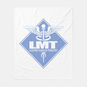 Vergunninghoudende massagetherapeut fleece deken