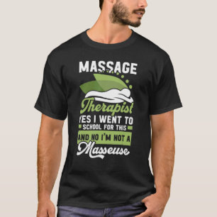 Vergunninghoudende massagetherapietherapietherapie t-shirt
