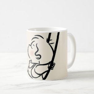 Verhaal afbeeldingen door middel van illustraties koffiemok