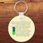 Verhaal: "Hij had een groot hoofd" Verhaal kunst Sleutelhanger (Voorkant)