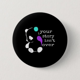 Verhaal Niet Over - Semicolon Gift Zelfmoordpreven Ronde Button 5,7 Cm