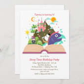 Verhaal-tijduitnodiging Kaart (Voorkant / Achterkant)