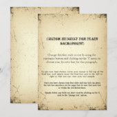 Verhaal van oude Playbill op maat gemaakt verzoek (Voorkant / Achterkant)