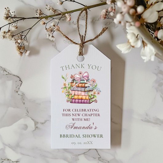 Verhaalboek Bruiloft Dank Je Bruidsfeest Cadeaulabel