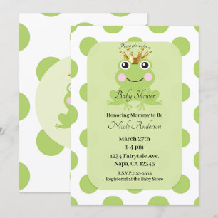 Verhaalfantasie Sprookje Kikkerprins Babyshower Kaart