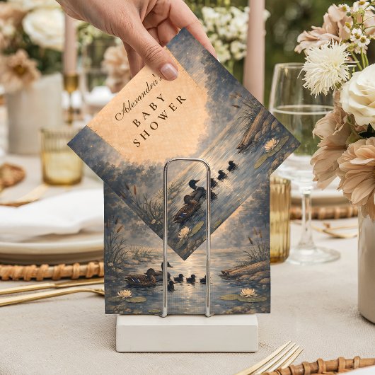 Verhaaltjesboek Eend Baby Shower Servet