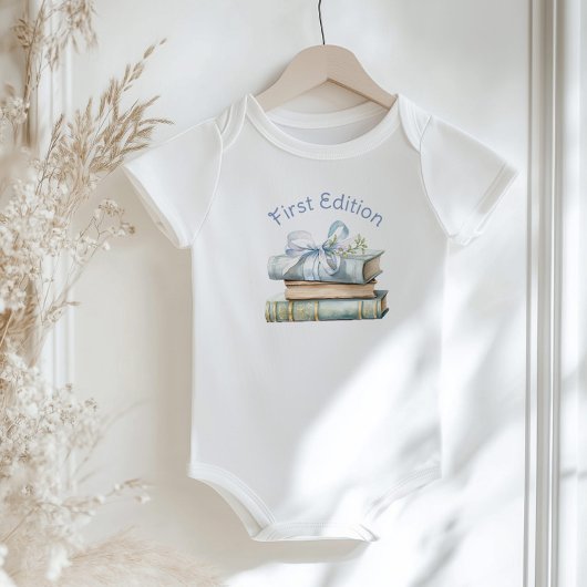 Verhaarbare First Edition baby shower Romper