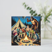 Verhalen over kampvuur | Grappige retro blanco (Staand voorkant)