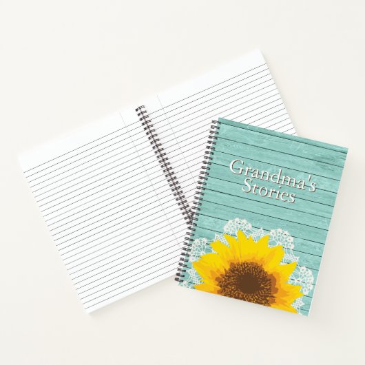 Verhalen van gepersonaliseerde oma's notitieboek (Binnen)