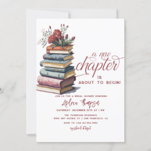 verhalenboek Floral Modern Script-Vrijgezellenfe Kaart