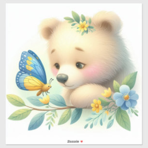 Verhalenboek Woodland Babies Beer en vlinder Sticker