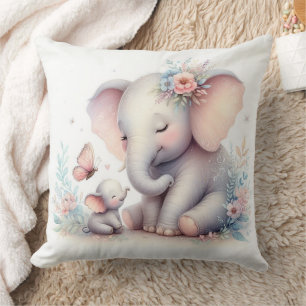 Verhalenboek Woodland Babies Elephant and Baby Kussen