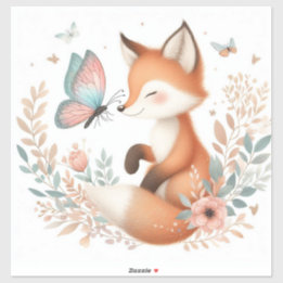 Verhalenboek Woodland Babies Vos en Vlinder Sticker