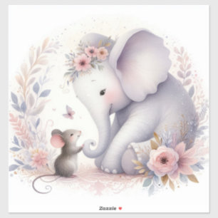 Verhalenboek Woodland Baby's Olifant en Muis Sticker