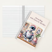 Verhalende Robot Grace Notitieboek (Binnen)