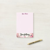 Verhalende Roze Charm Schrijvers Bureaublad  Post-it® Notes (Op bureau)