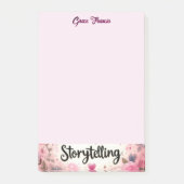 Verhalende Roze Charm Schrijvers Bureaublad  Post-it® Notes (Voorkant)