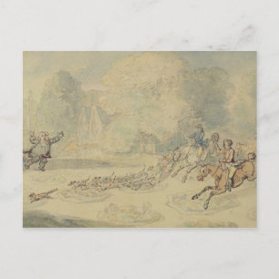 Verhard botanist (w/c, pen & inkt en potlood op briefkaart
