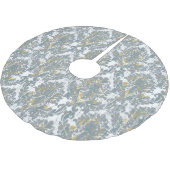 Verhard Damaspatroon Kerstboom Rok (Gekanteld)