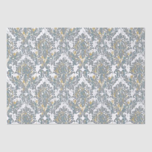 Verhard Damaspatroon Tissuepapier (Voorkant)