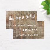 Verhard hout Rustige  Drink Tickets Visitekaartje (Bureau)