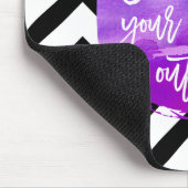 Verhard je hart uit | PAARSE WATERVERF Muismat (Hoek)