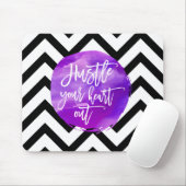 Verhard je hart uit | PAARSE WATERVERF Muismat (Met muis)