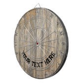 Verhard licht Rustisch houtachtige planken Dartbord (Voorkant Rechts)
