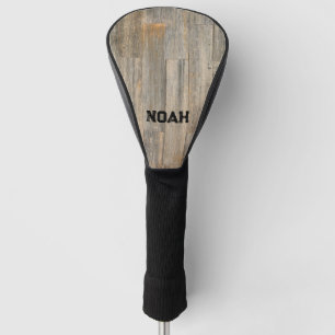 Verhard licht Rustisch houtachtige planken Golfheadcover