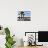 Verharde loopbrug naar Pensacola Beach Poster (Thuiskantoor)