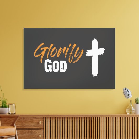 Verheerlijken God Canvas Print (Insitu (Woonkamer))