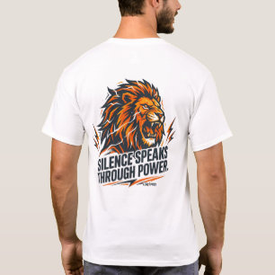Verhef je boven het lawaai Leeuw Motiverende krach T-shirt