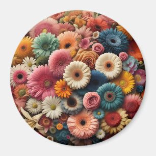 Verhef uw ruimte Kleurrijke Gerbera Daisy Bloemig  Magneet