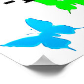 VERHEFFENDE HART EN VLINDERS FILIPPENZEN 4:13 POSTER (Hoek)