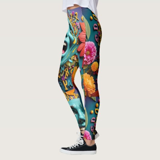 Verhelder uw dag met onze Vrolijke Critters Winkel Leggings (Links)
