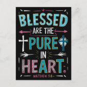 Verhelderende woorden temidden van een kruis briefkaart (Voorkant)