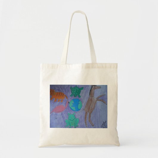 Verheldering met kunst tote bag (Voorkant)