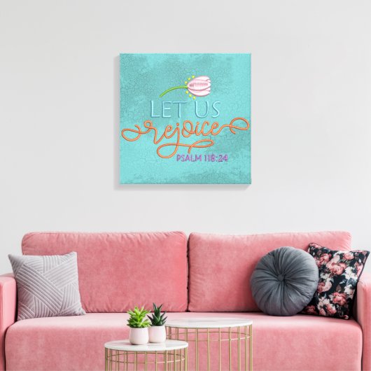 Verheug je - Canvas (Glans) Afdruk (Insitu (Woonkamer))