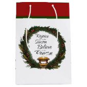 Verheug je en geloof de geboorte medium cadeauzakje (Voorkant)