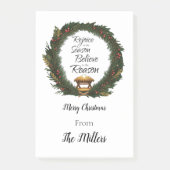 Verheug je en geloof gepersonaliseerde geboorte post-it® notes (Voorkant)