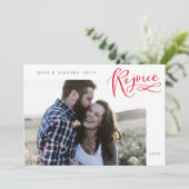 Verheug Religieuze Kerst Platte Kerstkaart (Staand voorkant)