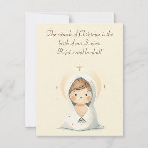 Verheug u en wees blij! Kerstgroetkaart Kaart