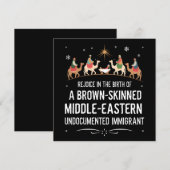 Verheug u in de geboorte van een bruine huidskleur kaart (Voorkant / Achterkant)